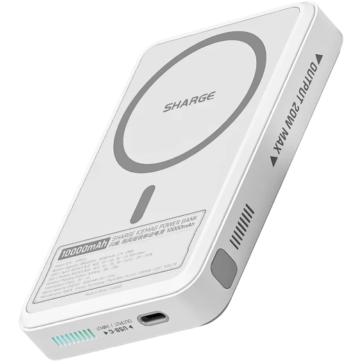 Повербанк с активным охлаждением Sharge Icemag Magnetic Wireless Power Bank 10000mAh