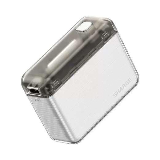 Повербанк (внешний аккумулятор) Shargeek Flow Series 10000 mAh White