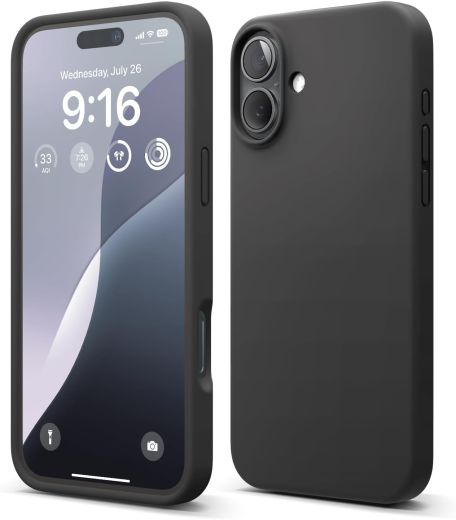 Силиконовый чехол CasePro Silicone Case (High Copy) Black для iPhone 16