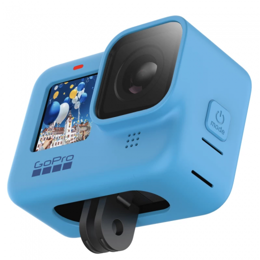 Силіконовий чохол з ремінцем GoPro Sleeve & Lanyard Blue для HERO10 HERO9 (ADSST-002)