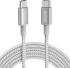 Кабель Anker Nylon USB-C to USB-C 100W Cable (3м) Silver Кабель Anker Nylon USB-C to USB-C 100W Cable (3м) Silver