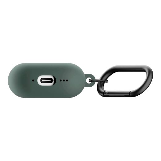 Силіконовий чохол з карабіном Native Union Active Slate Green для AirPods 4 (2024) (ACTCSE-GRN-AP4)