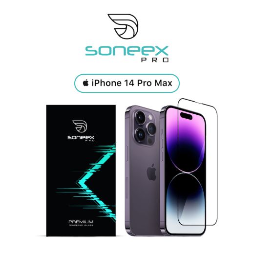 Захисне скло Soneex Pro 2.5D Full Silk Screen + Anti Static для iPhone 14 Pro Max