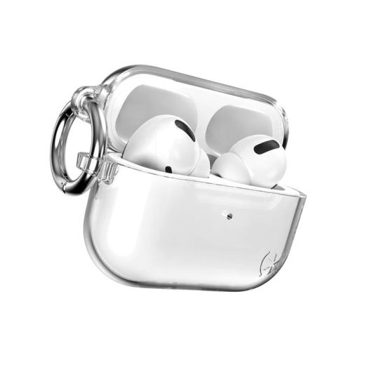 Чехол с карабином Speck Presidio Clear Case Clear/Bright Silver для AirPods Pro (2 поколение) 2022 (SP-150229-3131)