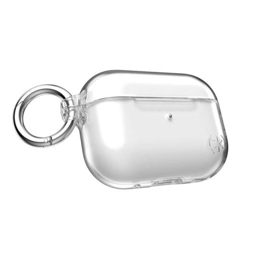 Чехол с карабином Speck Presidio Clear Case Clear/Bright Silver для AirPods Pro (2 поколение) 2022 (SP-150229-3131)