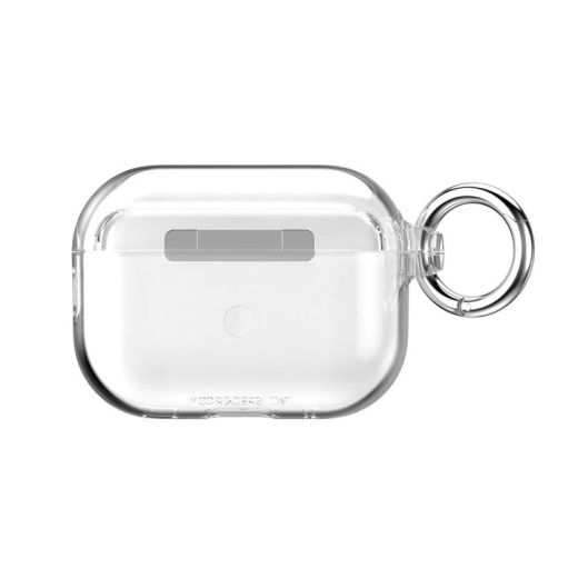 Чехол с карабином Speck Presidio Clear Case Clear/Bright Silver для AirPods Pro (2 поколение) 2022 (SP-150229-3131)