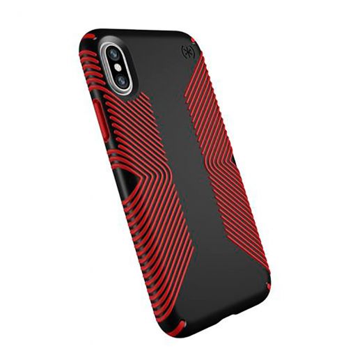  Чехол Speck Presidio Grip Black/Dark Poppy Red (SP-103131-C305) для iPhone X/XS