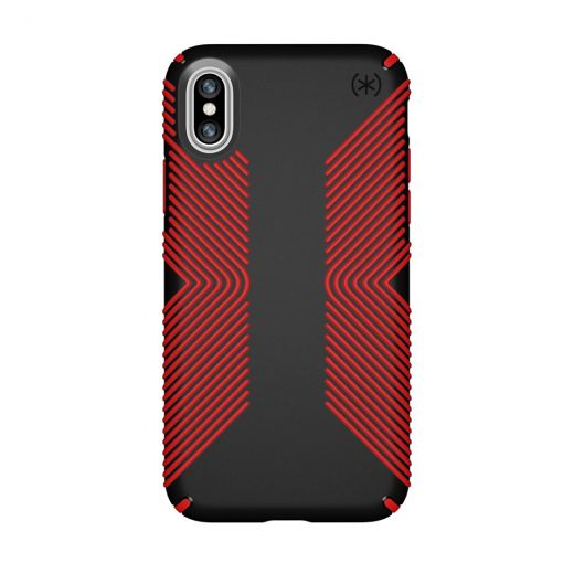  Чехол Speck Presidio Grip Black/Dark Poppy Red (SP-103131-C305) для iPhone X/XS