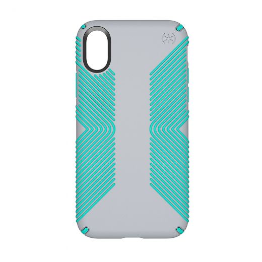  Чехол Speck Presidio Grip Dolphin Grey/Aloe Green (SP-103131-6249) для iPhone X/XS