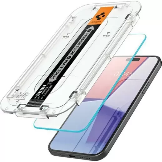 Защитное стекло Spigen Glas.tR EZ Fit для iPhone 15 Pro Max Clear (AGL06878)