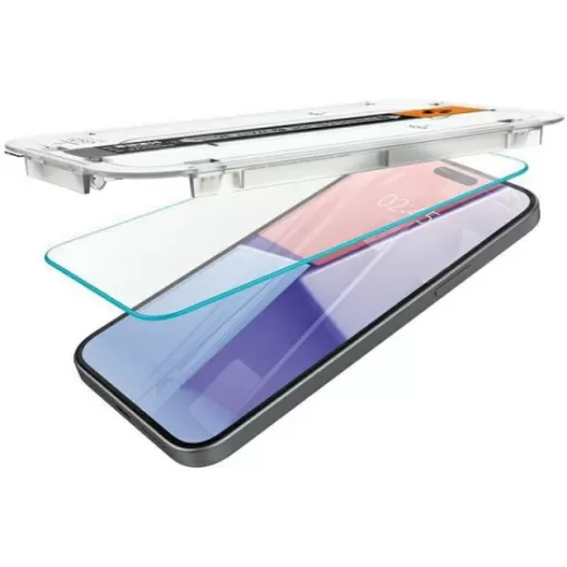 Захисне скло Spigen Glas.tR EZ Fit для iPhone 15 Pro Max Clear (AGL06878)