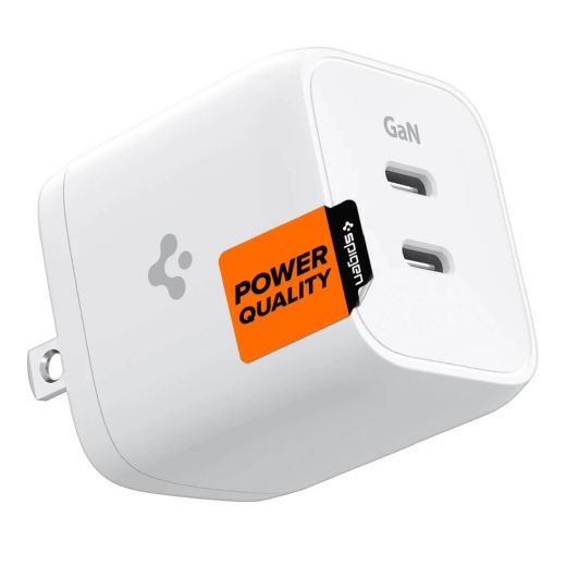 Быстрая зарядка Spigen ArcStation™ Pro GaN 452 Dual USB-C Wall Charger (ACH03716)