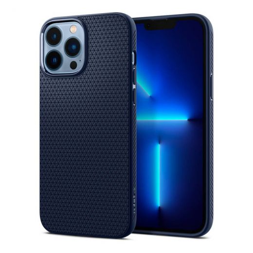 Чехол Spigen Case Liquid Air Navy Blue для iPhone 13 Pro Max (ACS03202)