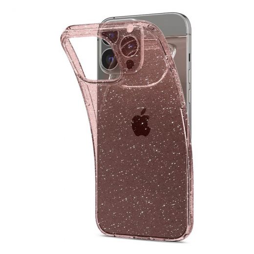 Чехол Spigen Case Liquid Crystal Glitter Rose Quartz для iPhone 13 Pro Max (ACS03199)