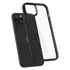 Прозрачный чехол Spigen Crystal Hybrid Matte Black для iPhone 15 (ACS06484)
