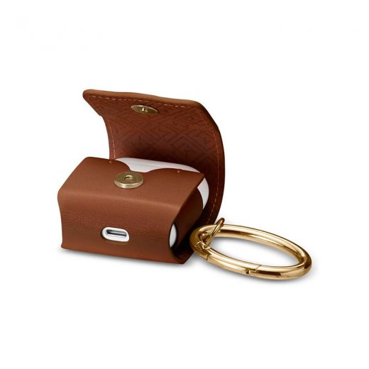 Чохол Spigen La Manon Leather Brown для AirPods