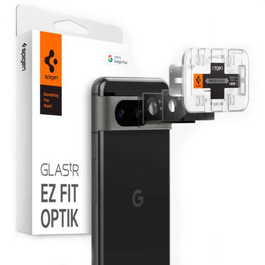 Захисне скло для камери Spigen Optik EZ Fit Black для Pixel 8 (AGL06352)