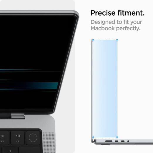 Захисна плівка антишпигун Spigen Privacy Filter Screen Protector для MacBook Pro 14" M1 | M2 (2021 | 2023) (AFL06158)