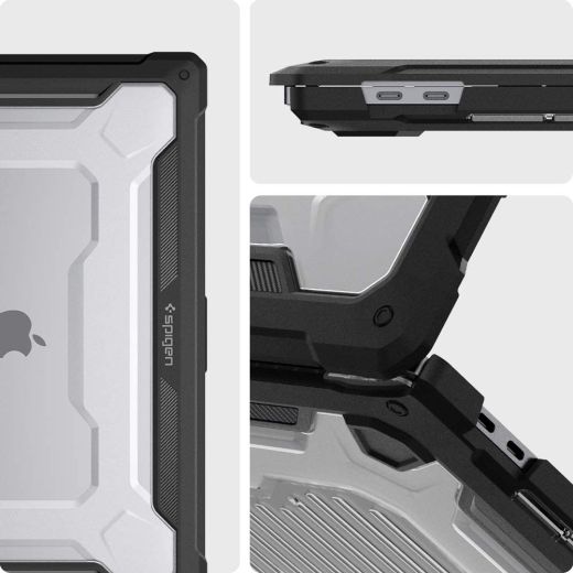 Защитный чехол Spigen Rugged Armor Compatible Matte Black для MacBook 16" (2019)