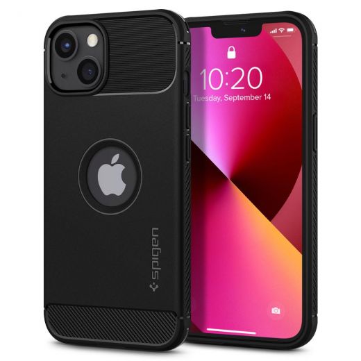 Чохол Spigen Rugged Armor Matte Black для iPhone 13