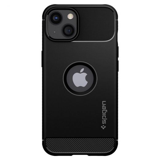 Чохол Spigen Rugged Armor Matte Black для iPhone 13