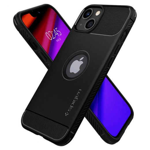 Чохол Spigen Rugged Armor Matte Black для iPhone 13