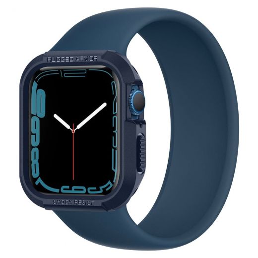 Чохол Spigen Rugged Armor Navy Blue для Apple Watch 41mm Series 9 | 8 | 7 