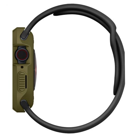 Протиударний чохол Spigen Rugged Armor Olive Green для Apple Watch 45mm | 44mm Series 9 | 8 | 7 (062CS26015)