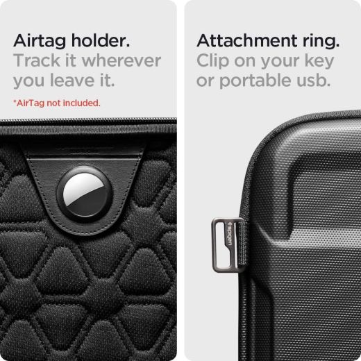 Чохол-сумка Spigen Rugged Armor Pro Pouch Black для MacBook Pro 16" M1 | M2 | M3 | M4 (2021 | 2022 | 2023 | 2024) | Air 15" M2 | M3 (2023 | 2024) (AFA04271) Пошкоджена упаковка