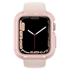 Противоударный чехол Spigen Rugged Armor Rose Gold для Apple Watch 45mm | 44mm Series 9 | 8 | 7 (062CS24470)