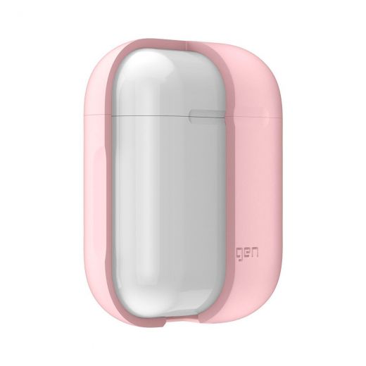 Чохол Spigen Silicone Case Pink з карабіном для AirPods