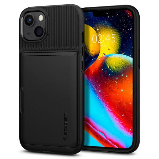 Чехол Spigen Slim Armor CS Black для iPhone 13 (ACS03536)