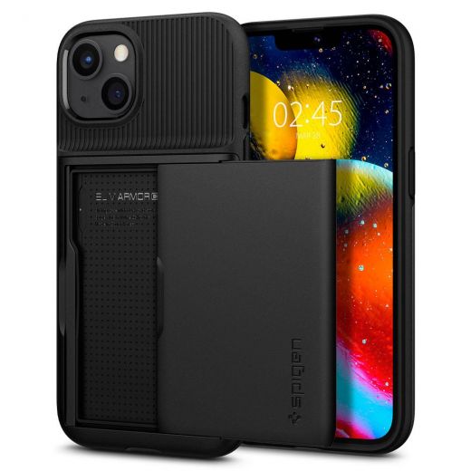 Чехол Spigen Slim Armor CS Black для iPhone 13 (ACS03536)