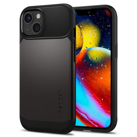 Чохол Spigen Slim Armor Mag Safe Compatible Gunmetal для iPhone 13 (ACS03423)
