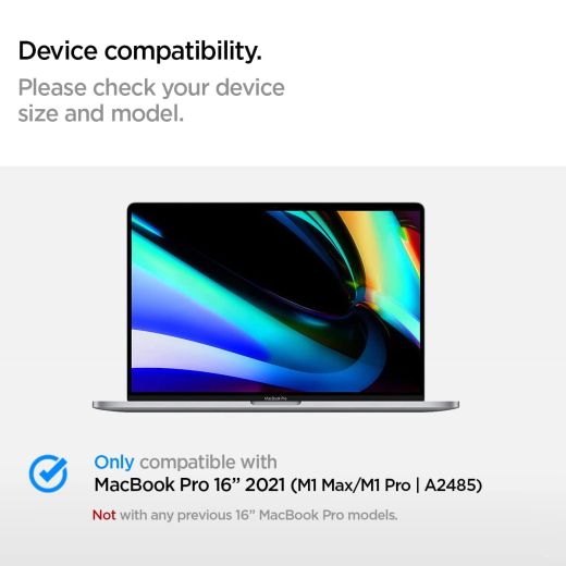 Чехол-накладка Spigen Thin Fit Crystal Clear для MacBook Pro 14" M1 | M2 | M3 | M4 (2021 | 2022 | 2023 | 2024) (ACS04212)