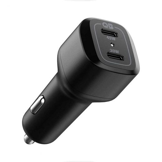 Автомобільний зарядний пристрій Spigen PC2000 USB-C Car Charger, 65W Dual USB (ACP02562)