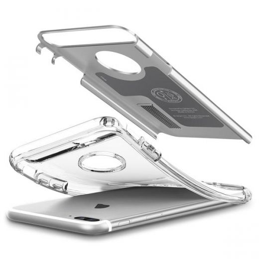 Чохол Spigen Slim Armor Satin Silver для iPhone 7 Plus/8 Plus