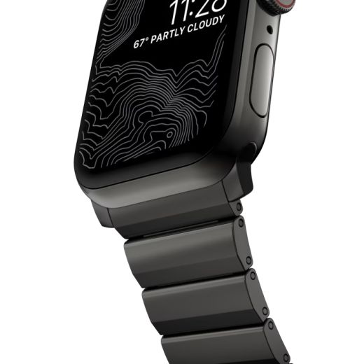 Металлический ремешок Nomad Steel Band Graphite для Apple Watch 49мм | 45мм | 44мм (NM1A41BXS0)