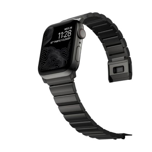 Металлический ремешок Nomad Steel Band Graphite для Apple Watch 42mm | 41mm | 40mm