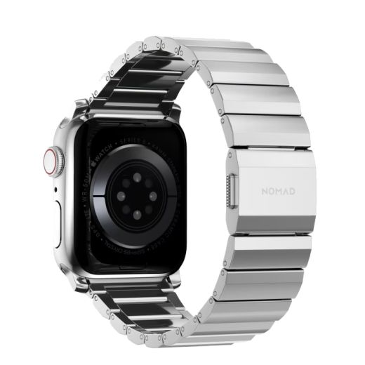 Металлический ремешок Nomad Steel Band Silver для Apple Watch 49мм | 45мм | 44мм (NM1A4HSXS0)