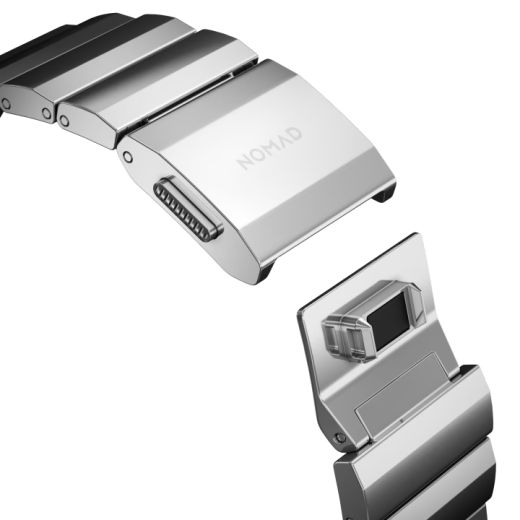 Металлический ремешок Nomad Steel Band Silver для Apple Watch 49мм | 45мм | 44мм (NM1A4HSXS0)