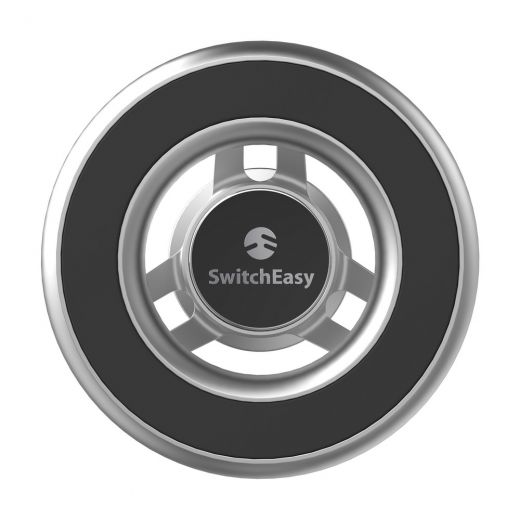 Автомобильный держатель Switcheasy MagMount (клейкая основа 3M) Silver для iPhone 12/12 Pro/12 mini/12 Pro Max