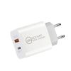 Мережевий зарядний пристрій CasePro Dual Quick Charge 20W PD3.0 + QC 3.0 White