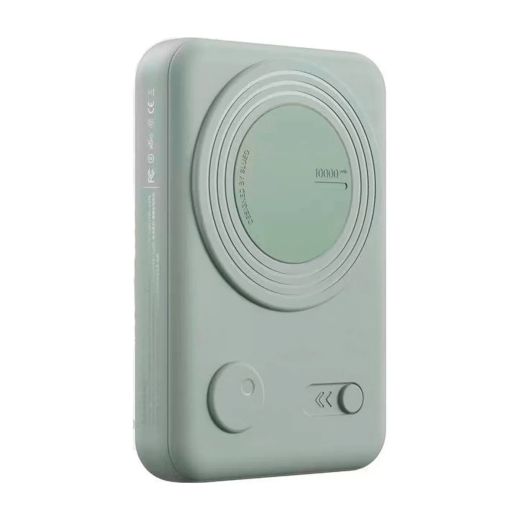 Повербанк с подставкой Blueo Wireless Powerbank with Stand 10000 mAh Mint Green (P010GRN(S))
