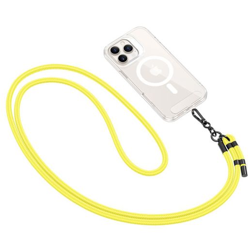 Ремінець Tech-Protect C1S Rope Crossbody Strap Neon Yellow/Black