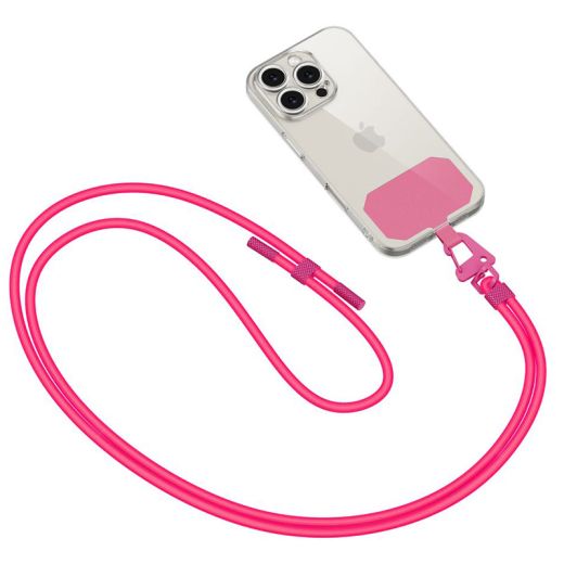 Ремінець Tech-Protect C5S Rope Crossbody Strap Neon Pink