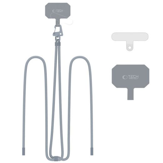 Ремешок Tech-Protect C5S Rope Crossbody Strap Steel Grey