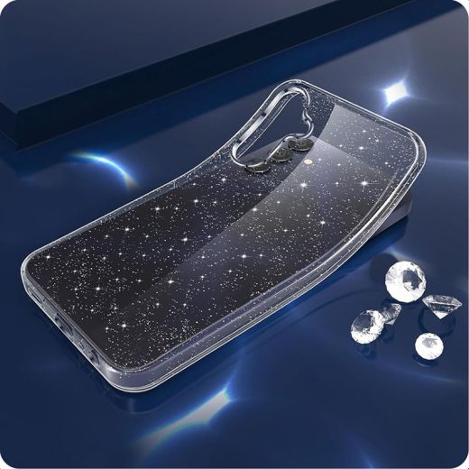 Прозорий чохол Tech-Protect FlexAir Glitter для Samsung Galaxy S25 Ultra