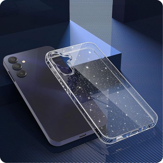 Прозорий чохол Tech-Protect FlexAir Glitter для Samsung Galaxy S25 Ultra