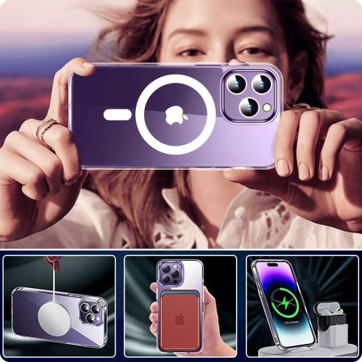 Прозорий чохол Tech-Protect FlexAir Hybrid MagSafe Clear для Samsung Galaxy S24 Ultra